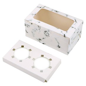 투명창 머핀 상자 컵케이크 타르트 (20P), T-대리석 2구(20P), 1개