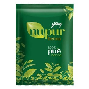 누푸르 천연 염색 헤나 가루 500g GODREJ NUPUR HENNA 100% PURE품질보증, 1개