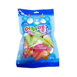 아이스크림 모양 머쉬멜로우 70g, 1개