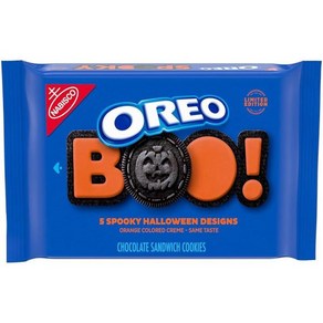 OREO 오렌지 크림 초콜릿 샌드위치 할로윈 쿠키 5가지 할로윈 쿠키 디자인 0.5-0.6kg(1-1파운드) 팩, 1개