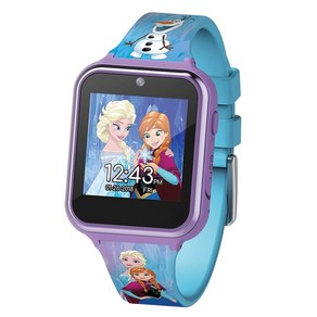 Accutime Kids Disney Fozen Anna Elsa Tuquoise Ed Accutime Kids 디즈니 겨울왕국 안나 엘사 청록색 교육용 터치스크린 스마트 시계, 1개, Tuquoise 2