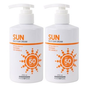 (2개)푸드어홀릭 멀티 선크림 250ml SPF50/PA+++펌프형