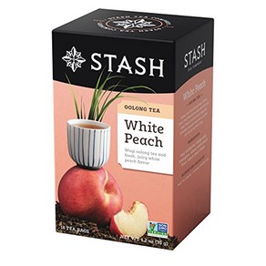 Stash 스타쉬 백도복숭아 우롱티 티백 18개입 6팩, 35g, 6개