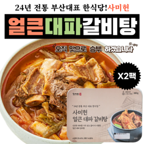 사미헌 얼큰 대파 갈비탕 880g