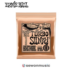 어니볼 일렉기타선세트 TURBO SLINKY 니켈 9.5-46, 1개