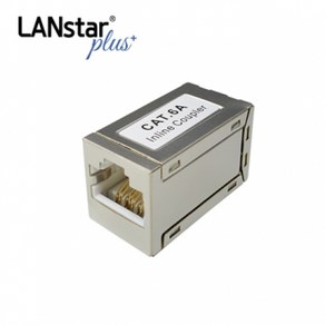 [LANsta-Plus] 랜스타 RJ-45 (8P8C) Inline 커플러 I형 CAT.6A 메탈 [LSP-GIC-FJM STP], 상세페이지 참조, 1개