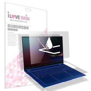 알럽스킨 갤럭시북 플렉스 15 올레포빅 액정+외부 보호필름 2매 NT950QCT NT950QCG 삼성 노트북, 1개