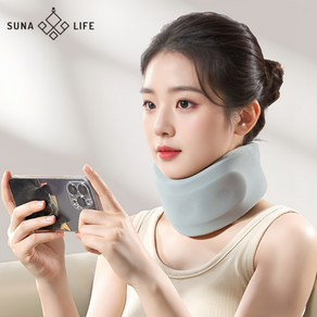 SUNALIFE 바른자세 소프트 목보호대 목깁스 디스크 통증 자세 거북목 일자목 교정