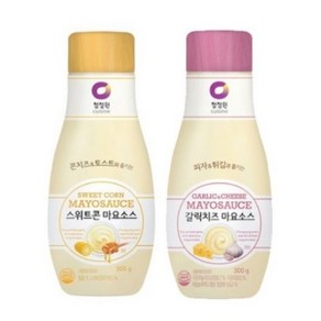 룸804 청정원 갈릭치즈 & 스위트콘 디핑소스 마요소스, 1세트, 600g