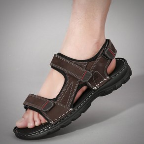 CITIKU남성샌달 금강제화남성샌들 Men's Leather Sandals outdoor Summer Classic Men Shoes Slippers Men Ro 남성 스포츠 샌들