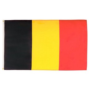 AZ FLAG - Belgium Flag - 2x3 Ft - 100D Polyeste B AZ 플래그 - 벨기에 깃발 - 2x3 Ft - 2개의 금속 고리가 있는 100D 폴리에, 1개