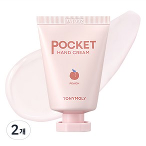 토니모리 포켓 핸드크림 피치, 2개, 30ml