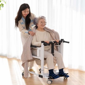 모두헬스 전동리프트 이동식휠체어 국산의료기기 전동식 환자용 의자 노인 요양원, 1개