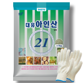 대유 아인산 1kg 입제 고추 마늘 양파 감자 역병 노균병 인산 칼리 아인산 비료+작업장갑, 단품, 1개