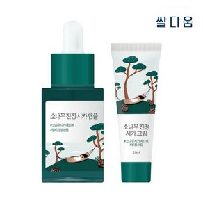 [NEW] 라운드랩 소나무 진정 시카 앰플 기획 (+진정 크림 10ml 증정), 1세트, 30ml