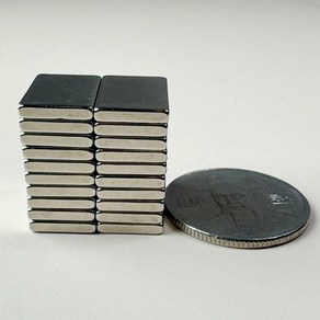 25*10*1.5 네오디움 사각자석 NS 지름 25mm x 10mm x 1.5mm [니즈], 20개