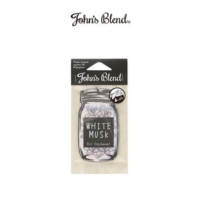 Johns Blend 존스블렌드 종이 공기청정 방향제 화이트 머스크, 1개