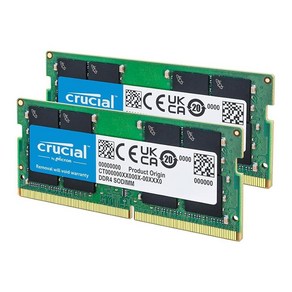 크루셜 Cucial 노트북 메모리 램 32GB DDR4 CL22 CT2K16G4SFRA32A 269697, 8GB, 3200MHz