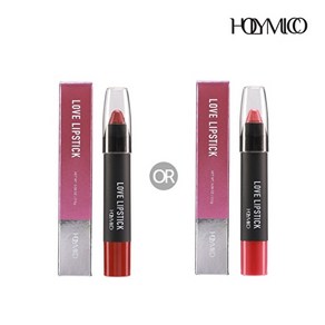 홀리미코 러브 립스틱 1종 ( 로지핑크 빈티지 레드 중 택1), 핑크, 2.5g, 1개