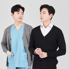 INS 남자 의사 병원 유니폼 간호 가운 빅사이즈 병원복 간호복 간호사 가디건 IS150