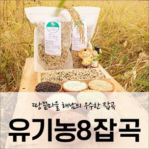 전남 해남 유기농 인증 혼합잡곡 찰현미 녹미 홍미 1kg