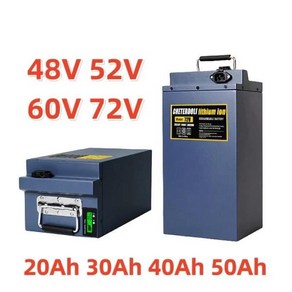 충전식 리튬 이온 배터리 전기 오토바이 팩 3000W 고전력 48V 20Ah, 1개