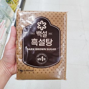 백설 흑설탕 1kg, 1개