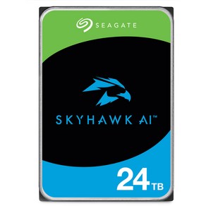 씨게이트 SkyHawk AI 7200RPM 512MB 24TB ST24000VE002 CCTV 하드디스크 5년 보증