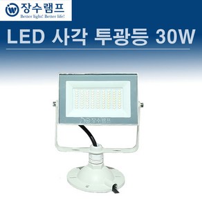 장수 LED 사각 투광등 30W 화이트, 1개