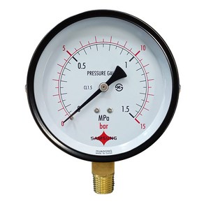 하나로계기 일반 압력계 A형 100파이, 1개, 100파이 15ba