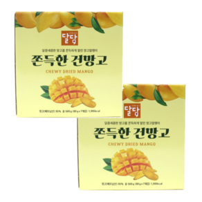 달담 쫀득한 건망고 80g x7 x 2, 14개