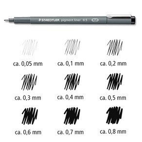 스테들러 308 Pigment line 피그먼트 라이너/STAEDTLER, 0.3mm