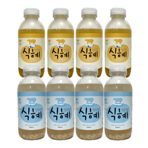 한양전통식품 얼음동동 500ml 식혜4병+호박4병 / 100% 국내산