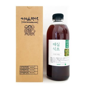 [지리산농부마을] 지리산 천연발효 매실식초 (5년이상 숙성발효), 1L, 1개