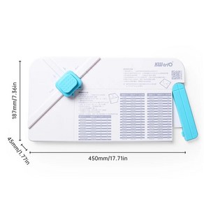 책상 타공 보드 KWTRIO HB01 선물 상자 봉투 스크라이브 펀치 DIY 포켓 만들기 엠보싱 종이 커터, 1개