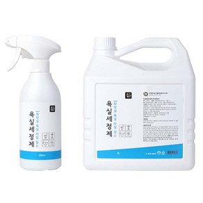 욕실청소를향기롭게 공간케어 강력 욕실청소세제 500ml+4L