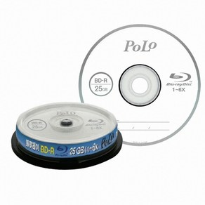 멜로디 POLO BD-R 25GB 6x 케익 (10장) 공디스크