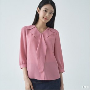 지센 /파격할인 여성 [피어로즈] 러플카라 블라우스 색상2종