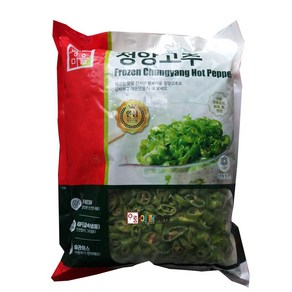 황보마을 냉동청양고추슬라이스(중국산) 1kg/냉동청양고추/청양고추/냉동야채/냉동채소/슬라이스/고추/간편해요/청결해요