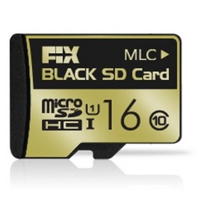 픽스 블랙 SD카드 MLC 16GB (Class10 UHS-3 메모리카드) 픽스 블랙박스 바디액션캠 호환 차량 블랙박스 카메라 핸드폰 OK, 본품