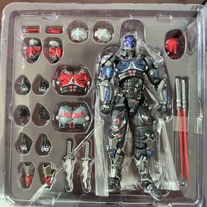 Revoltech 야마구치 블랙 팬더 피규어 배트맨 아캄나이트 와칸다 킹 오브 액션 모델 PVC 인형 장난감 선물 024, A no box, 1개