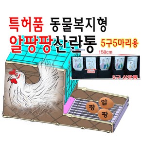 알팡팡 5구 플라스틱 알 품고 먹는 닭과 완전 분리 깨끗한 알 수거 확실한 닭 산란통 닭 산란장 닭 알낳는통, 5세트