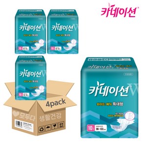 카네이션 겉기저귀 와이드 매직테이프 특대형 4팩(40매), 10개입, 4개