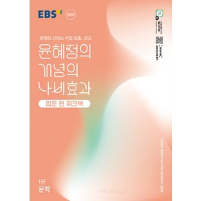 선물+2025년 EBS 윤혜정의 개념의 나비효과 입문편 워크북 1권 문학, 국어영역