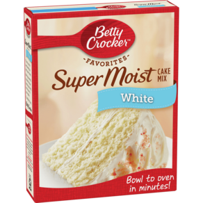 Betty Cocke Supe Moist White Cake Mix 베티크로커 슈퍼 모이스트 화이트 케이크 믹스 461g x 2개, single