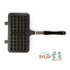 쿠킹플러스 사각 와플팬 2구, 22cm, 1개