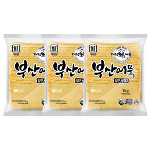 사조 대림선 부산 어묵 얇은 사각 1kg, 5개