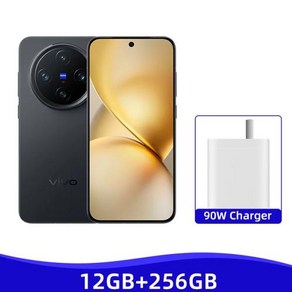 미니 스마트폰 안드로이드 컴팩트 포켓 서브폰 VIVO X200 프로 6.31 인치 AMOLED 스크린 90W 고속 충전기 50MP 카메라 치수 9400 NFC 5700 mAh 트, Standad, 12GB 256GB Black, 256GB