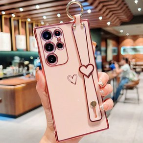 에르모사 갤럭시S21 갤럭시S21플러스 갤럭시S21울트라 케이스 GALAXY PHONE CASE 하트 핸드 스트랩