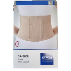 D. MED 허리보호대 DR-B008-1 허리보호대 S~3XL 허리디스크 요추염좌 보호대, 1개